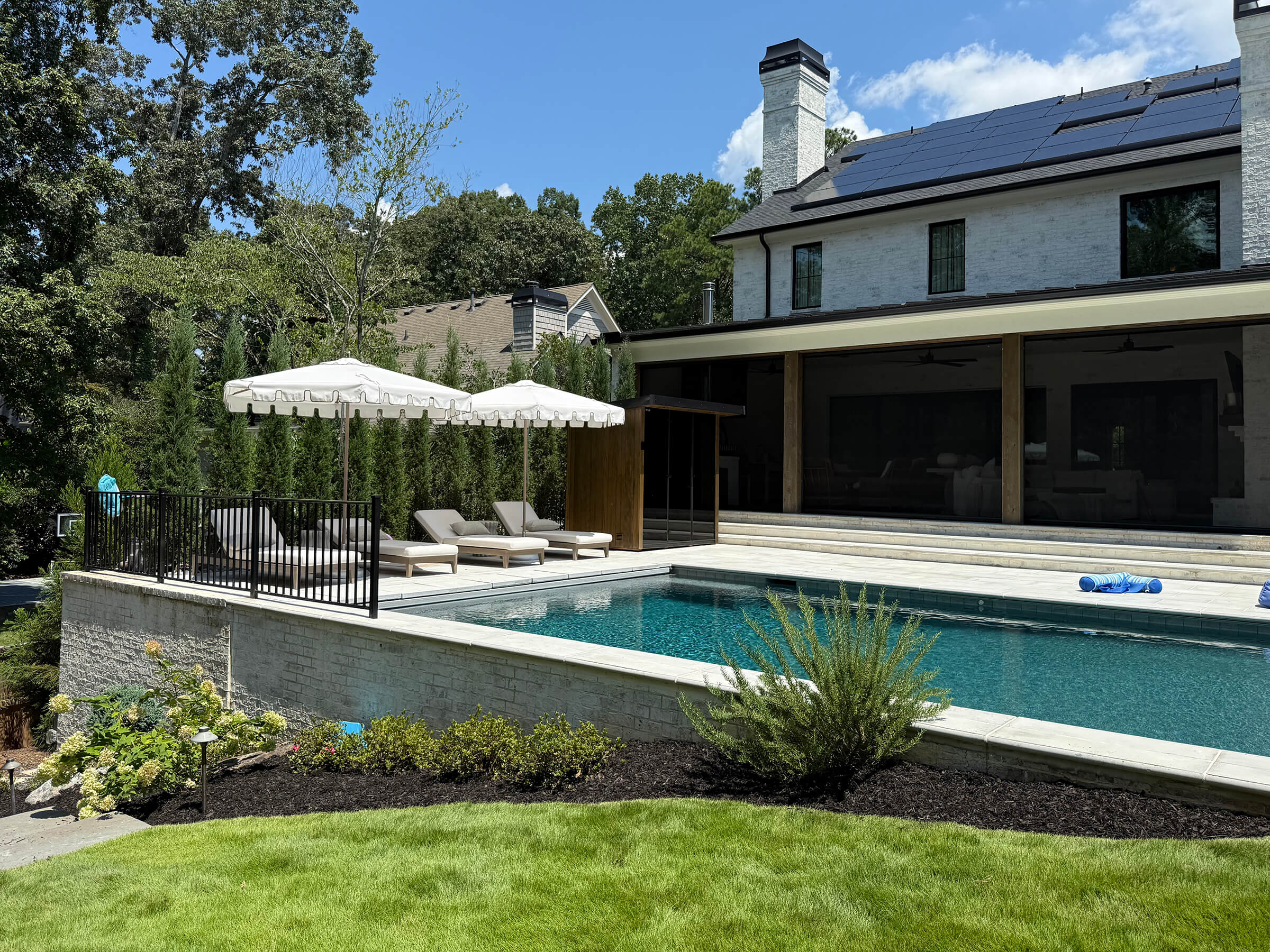 Patio around pool